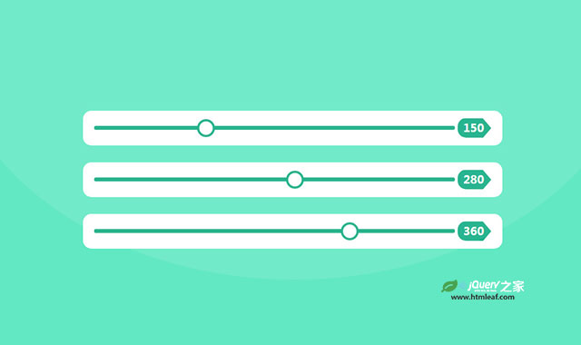 jquery和CSS3简洁滑块设计效果